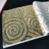 JINRUISI Variegated Gold Foil Leaf 50 Sheets Booklet Colorful Imitation Gold Leaf Gilding Craft Decoration Art (Spiral Lucky Clouds Gold) view 3