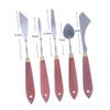 VILLFUL Oil Painting Spatula Set with Comfortable Wood Handles Painting Tool Kit for Mixing Sculpting and Smoothing for Artists and Enthusiasts view 2