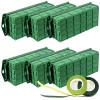 Takytao Floral Foam Cage 6 Pack, Dry Flower Cage Holders, Green Foam Cage Blocks for Fresh Flower Arrangements Decoration, Wedding, Interior and Garden view 1