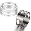 Hicarer 2 Pieces Jump Ring Opening Tools Opening Stainless Steel Jump Split Ring Opener Circle Tool for Jewelry Makers Craft Projects Supplies(Silver, Black) view 1