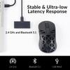Keychron M3 Mini 4K Wireless Bluetooth 5.1/2.4 GHz/Wired Optical Mouse, Ultra-Lightweight 65g Programmable PixArt 3395 Sensor with up to 26,000 DPI/ 650 IPS for Windows Mac Linux - Metallic Black view 4