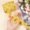 GORGECRAFT 0.78 inch-1.33 inch/20-34mm Wide Rick Rack Trim 10 Yards Yellow Wave Bending Fringe Trim Braided Woven Ric Rac Ribbon Zig Zag Trim for DIY Sewing Crafts Wedding Dress Costumes Embellishment view 3