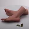 YIQI Silicone Lifelike Female Mannequin Foot Display Jewels Sandal Shoe Sock Display Art (Ivory White 1 Pair) view 1