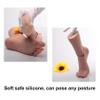 YIQI Silicone Lifelike Female Mannequin Foot Display Jewels Sandal Shoe Sock Display Art (Ivory White 1 Pair) view 3