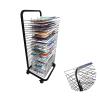 Sturdy Metal Art Rack - Mobile Paint Drying Rack, Floor-standing Art Shelf Storage Rack On Wheels, Mobile Classroom Studio Home Painting Drying Rack, Foldable To Save Space Drying Rack ( Size : 25-lay view 1
