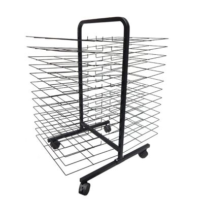 Art Drying Rack - Sided Wire Drying Shelf, Classroom Studio Home Painting Drying Rack, Double Sided Art Rack Storage Organizer On Wheels, Drying & Print Racks, for Kids, Artists ( Size : 38-layer )
