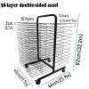 Art Drying Rack - Sided Wire Drying Shelf, Classroom Studio Home Painting Drying Rack, Double Sided Art Rack Storage Organizer On Wheels, Drying & Print Racks, for Kids, Artists ( Size : 38-layer ) view 2