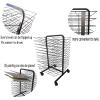 Art Drying Rack - Sided Wire Drying Shelf, Classroom Studio Home Painting Drying Rack, Double Sided Art Rack Storage Organizer On Wheels, Drying & Print Racks, for Kids, Artists ( Size : 38-layer ) view 3