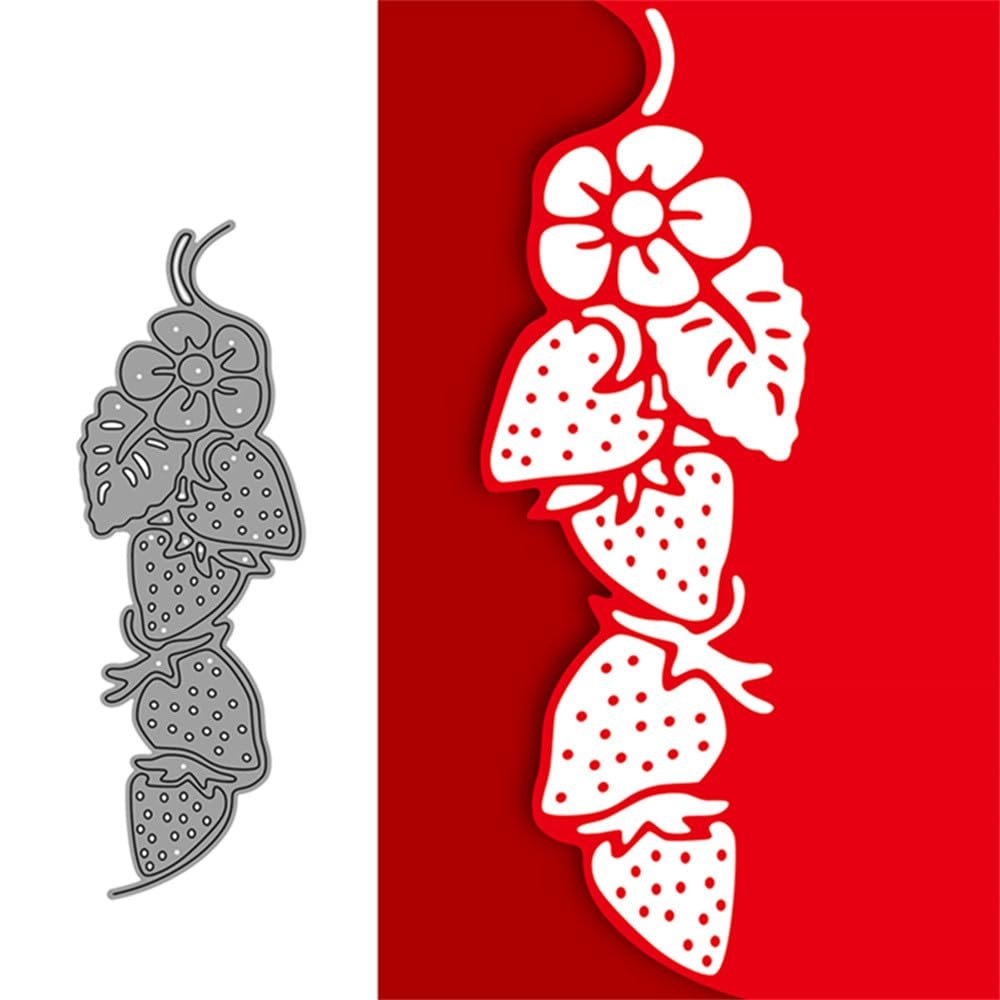Strawberry Metal Die Cuts, Cutting Dies for Card Making Clearance, Embossing Dies for Scrapbooking, DIY Album Paper Cards Decoration