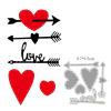 Heart Metal Die Cuts, Cutting Dies for Card Making Clearance, Embossing Dies for Scrapbooking, DIY Album Paper Cards Decoration view 2
