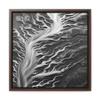 Ink River - Gallery Canvas Wraps, Square Frame Walnut Premium Gallery Wraps (1.25) 12 x 12 (Square) view 1