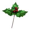 Kurt S. Adler Large Green Holly Leaf with Red Berry Pick 12x12 inch view 1