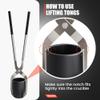 Nelyrho #5 (15lbs-7kg) Crucible Tongs Set with Lifting Tongs, Pouring Tongs and 2 Graphite Crucibles for Casting and Melting Metal view 4
