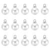 PATIKIL (8mm Pearl Charm, 150Pcs Pearl Beads Faux Pearl Pendant Charm Beautiful Designer DIY for Jewelry Making Bracelets Earrings Necklace Wedding Crafts,Silver White view 1