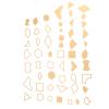 AUNMAS 54Pcs Clear Acrylic Pattern, Templates Quilting Templates Stencil Template Set Leather Craft Quilting Sewing Tool DIY view 2