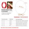6 Pack Floral Hoop with Stand and 38-Yard Paddle Wire 24 Inch Metal Rings for DIY Centerpiece Table Decorations Crafts Macrame Rings Hoop Wreath Dream Catcher Rings Wedding Christmas Wreaths, Silver view 3