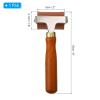 PATIKIL 2 Inch Rubber Roller Brayer, Anti Skid Hard Rubber Roller Tools for Wallpaper Art Craft Printing Printmaking Ink Stamping Tape Construction, Red view 2