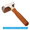 PATIKIL 2 Inch Rubber Roller Brayer, Anti Skid Hard Rubber Roller Tools for Wallpaper Art Craft Printing Printmaking Ink Stamping Tape Construction, Red view 3