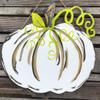 Curly Stem Pumpkin with Vine, Fall Shape, Unfinished Cutout, Wooden Shape, Paintable Wood, Build-A-Cross view 3