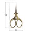 JubileeYarn Chinese Wing & Cloud Embroidery Craft Scissors - Bronze - 10 Scissors view 4