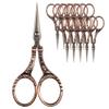 JubileeYarn Decorative Floral Embroidery Craft Scissors - Copper - 10 Scissors view 1