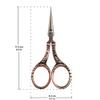 JubileeYarn Decorative Floral Embroidery Craft Scissors - Copper - 10 Scissors view 4