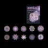 ZXMNBH PET Stickers for Scrapbooking Kit Purple Fireworks Aesthetic Paper Diary Planner Junk Bullet Journaling Decorative Supplies 20 Pcs/Pack view 1