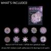 ZXMNBH PET Stickers for Scrapbooking Kit Purple Fireworks Aesthetic Paper Diary Planner Junk Bullet Journaling Decorative Supplies 20 Pcs/Pack view 2