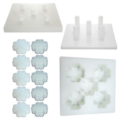 Essential Depot R.E.D. Multipurpose MOLD (Shamrock Clover shaped) for Bath Bomb Making - Use by Hand or with The R.E.D. Press - HDPE, NSF, Food Grade