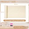 Tudomro 4 Pieces Primary Tufting Cloth 80'' x 40" Large Monks Cloth with Marked Lines Punch Needle Fabric with 2 Pcs Water Erasable Pen for Punch Needle DIY Rug view 2