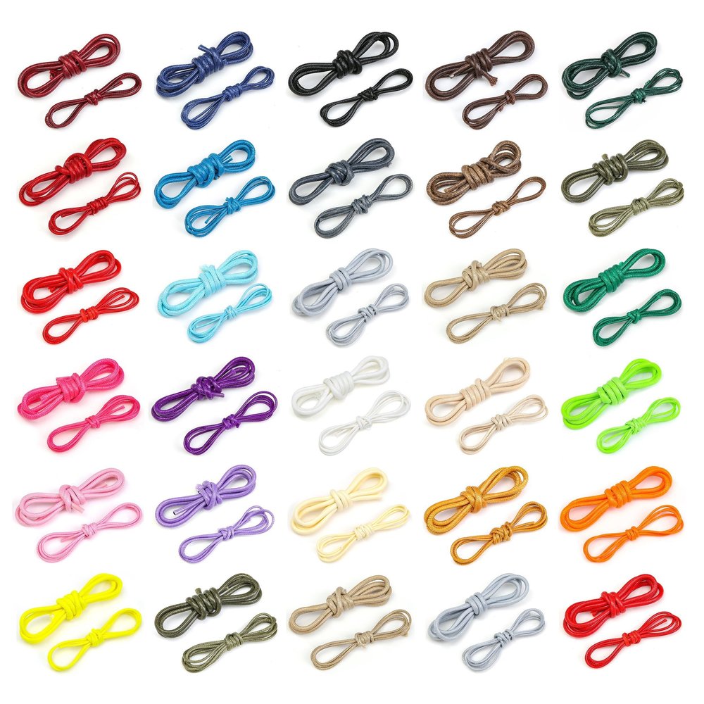 Waxed Cord String in 26 Colour, 1.5mm & 3mm Thickness. Strong & Water Resistant, Cotton Feel Polyester Cord. for Crafts, Jewellery Making, Decoration, Apparel. [Charcoal, 1.5 mm, 20 Meters]