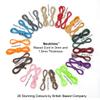 Waxed Cord String in 26 Colour, 1.5mm & 3mm Thickness. Strong & Water Resistant, Cotton Feel Polyester Cord. for Crafts, Jewellery Making, Decoration, Apparel. [Charcoal, 1.5 mm, 20 Meters] view 4