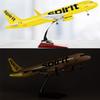 18.5" Spirit Plane Model 320 Large Model Jet Airplane Model 1:80 Scale Diecast Airplanes Model with LED Light Die-Cast for Collection Festival Gift Ornament view 2