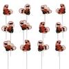 Ladybug Floral Picks Set of 24 - Red Ladybugs on Wire Stems - 8" Decorative Ladybug Picks for Crafts - Flower Arrangements - DIY Decor - Garden Projects - Wreaths & Centerpieces view 1