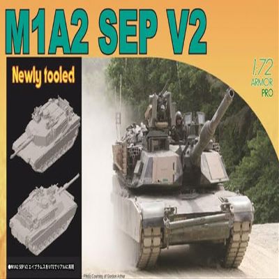 1/72 American M1A2 Abrams SEP V2 Plastic Model