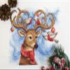 MP Studia Cross Stitch Embroidery Kits for Adults and Beginners Animals - Dreamy Deer 22x18cm/8.66x7.09 14ct. view 3