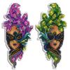 MP Studia Cross Stitch Embroidery Kits for Adults and Beginners People - Mask Peacock 13x6cm/5.12x2.36 14ct. view 1