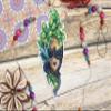 MP Studia Cross Stitch Embroidery Kits for Adults and Beginners People - Mask Peacock 13x6cm/5.12x2.36 14ct. view 3