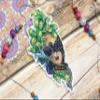 MP Studia Cross Stitch Embroidery Kits for Adults and Beginners People - Mask Peacock 13x6cm/5.12x2.36 14ct. view 4