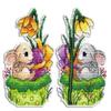 MP Studia Cross Stitch Embroidery Kits for Adults and Beginners Animals - Fluffy Bunny 9x13cm/3.54x5.12 14ct. view 1