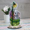 MP Studia Cross Stitch Embroidery Kits for Adults and Beginners Animals - Fluffy Bunny 9x13cm/3.54x5.12 14ct. view 4