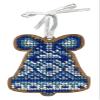 MP Studia Cross Stitch Embroidery Kits for Adults and Beginners Winter - Christmas Tree Toy - Holiday Bell 7x5cm/2.76x1.97 view 1