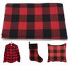 2" Red Black Buffalo Christmas Plaid Fabric 4.5oz Shirting Flannel for Festive Furnishings Craft Costume Dress Cotton Blend Width 57 Inch (2 Yard pre Cut) view 1