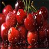 RMSGOZO 5D Washed Cherries Diamond Painting Kits - Fresh Fruit Full Round Diamond Art Kits for Adults and Kids, for Wall Decor & Store Decor Gifts (16 X 16 Inch) view 1
