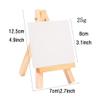 Beavorty Mini Easel for Kids 3.14X3.14 Inch Lightweight Wooden Painting Stand 2-Pack DIY Art Supplies for Classroom Home and Creative Painting Activities view 3