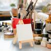 Beavorty Mini Easel for Kids 3.14X3.14 Inch Lightweight Wooden Painting Stand 2-Pack DIY Art Supplies for Classroom Home and Creative Painting Activities view 4