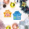 GLOBLELAND Christmas Warm Gift Box Cutting Dies for DIY Scrapbooking Metal Christmas Bowknot Die Cuts Christmas Blessings Cut Dies for Paper Card Making Decoration Album Craft view 3