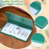 NUOBESTY Magnetic Needle Storage Case for Sewing, Portable Needle Holder Case with Snap Closure Pin Storage Box Embroidery Supplies for Hand Needles, Safety Pins and Metal Clips view 3