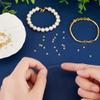 BENECREAT 200Pcs 3mm Real 18K Gold Plated Flat Round Brass Beads, Spacer Round Beads Small Smooth Bead for Bracelet Necklace Jewelry Making Craft Supplies, Hole:1mm view 3