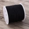100Mx0.8mm Nylon Chinese Knot Cord Rattail Macrame Thread String Black view 1